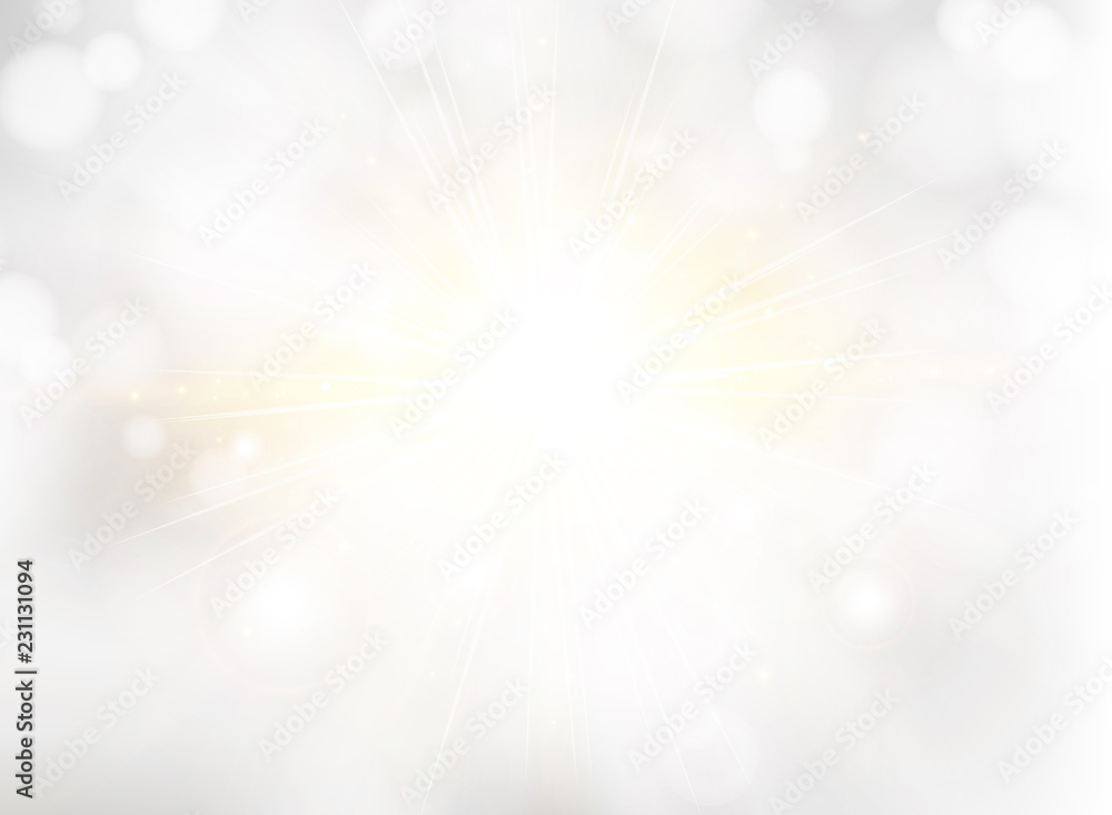 Canvas Prints abstract white blurred beautiful shine background with bokeh and sunlight.