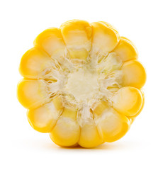 Corn on a white background