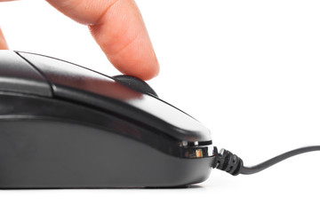isolated on white computer mouse