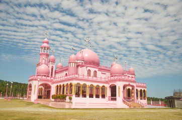 Pink mosque in the Philippines photo