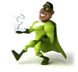 Fun superhero - 3D Illustration