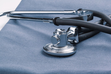 doctor desk table with stethoscope