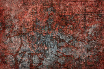 Illustration of texture of rust. Abstract old background metal