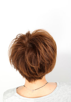 女性 後ろ姿 カットモデル ヘアスタイル Stock 写真 Adobe Stock