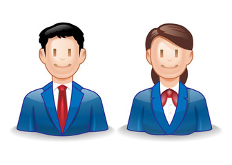 会社員の上半身