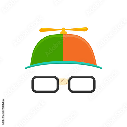 Propeller Hat with Eye Glasses