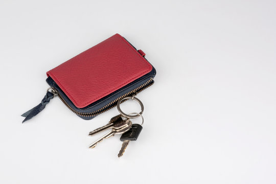 Red & Blue Coin Pouch