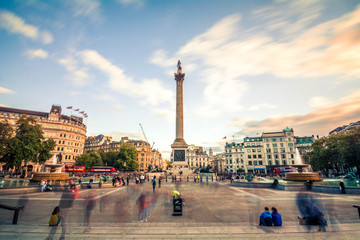 Trafalgar square, London - obrazy, fototapety, plakaty