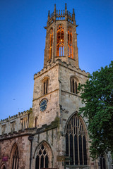 Towr of church in York, England