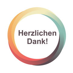 Wirbel Icon - Herzlichen Dank!