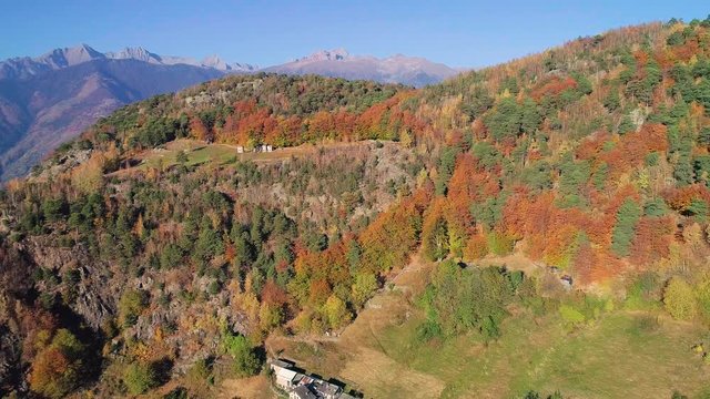Aerial 4K - Valtellina (IT) - Val Fabìolo - Orobie Valtellinesi - Cà Redunda