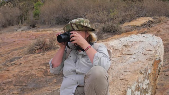 Hiker Takes Pictures Of The Picturesque Landscape On Her Camera