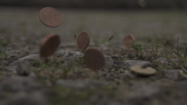 Geld f&auml;llt Slowmotion 2