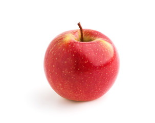 red apple on a white background