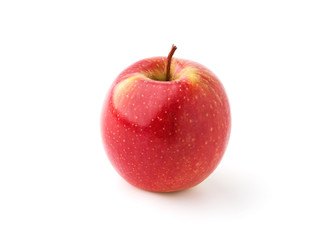 red apple on a white background