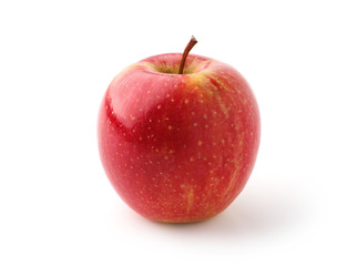 red apple on a white background