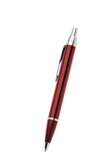 Red pen isolated on white background