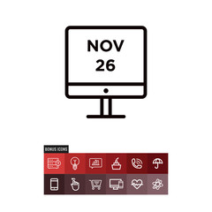 Cyber monday vector icon