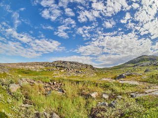 Fototapeta premium coast of the Barents Sea. Teriberka. Russia