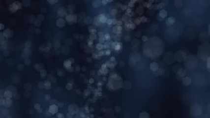 Abstract blue background with hexagon shapes moving. Animation of softness. Backdrop texture with motion.