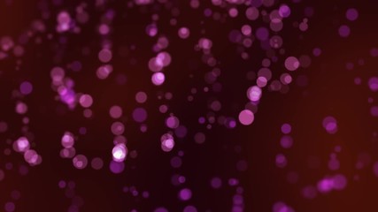 Abstract holiday background with floating bokeh bubbles. Moving animation with round shapes.