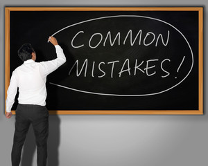 Common Mistakes, Motivational Words Quotes Concept
