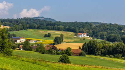 Fototapeta na wymiar Beautiful view near Ascha-Bavaria-Germany