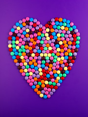 CANDY / SWEET HEART ON PURPLE