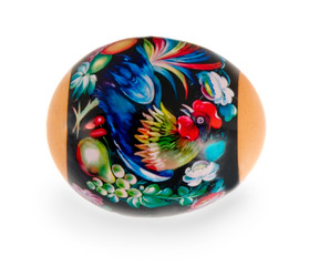 Easter painted egg Isolated over white background