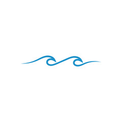 Abstract water wave logo, icon vector design element