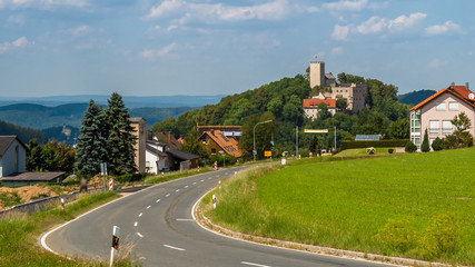 Fototapeta na wymiar Beautiful view near Falkenstein-Bavaria-Germany