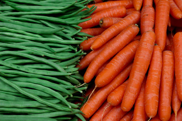 bunch of fresh carrots