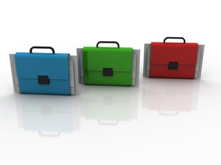 3d rendering briefcase