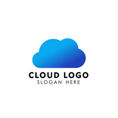 Cloud logo design template vector icon
