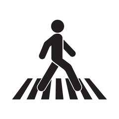 human walk crosswalk icon
