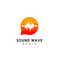 sound wave logo design. music logo icon design