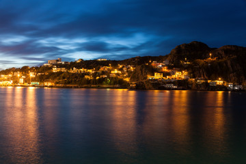 Obraz premium Panorama of St. John's at night