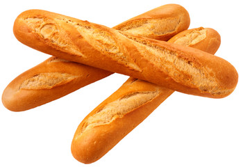 THREE FRENCH BREAD BAGUETTES