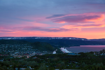 Corner Brook at sunset