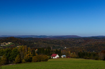 Obraz premium panorama Beskidu Niskiego 