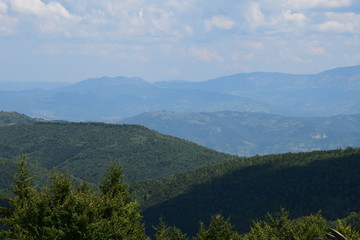 view of mountains and lake