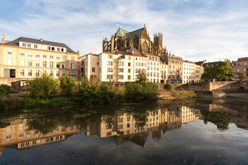 Naklejka premium Cathedral of Saint Stephen in Metz