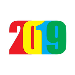 Happy New Year. 2019 text