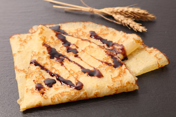 crepe with chocolate