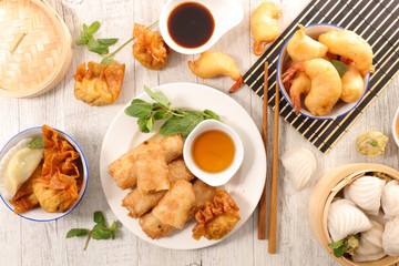 selection of asian food