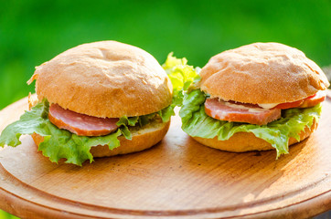 cooked cheeseburgers at home