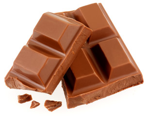MILK CHOCOLATE ON WHITE