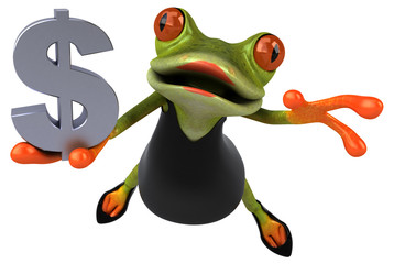 Fototapeta premium Fun frog - 3D Illustration