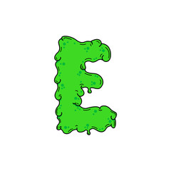 Slime Vector Logo Letter E