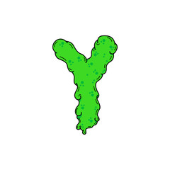Slime Vector Logo Letter Y